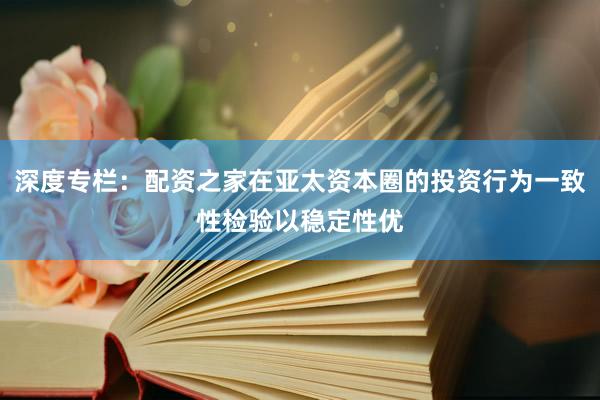 深度专栏：配资之家在亚太资本圈的投资行为一致性检验以稳定性优