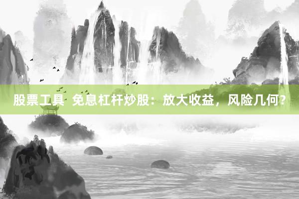 股票工具  免息杠杆炒股：放大收益，风险几何？
