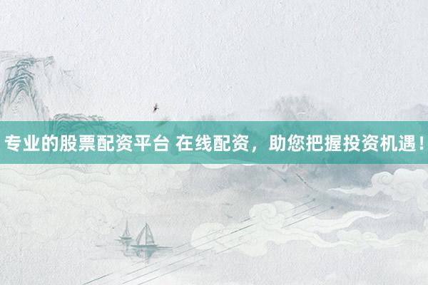 专业的股票配资平台 在线配资，助您把握投资机遇！